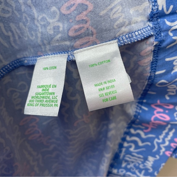 NWT Lilly Pulitzer Colson Dress 100% Cotton Sunwashed Blue Seacrets Size L - Picture 6 of 9